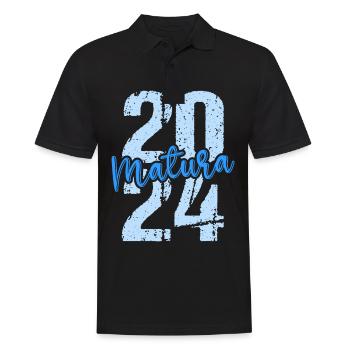 Matura Young Girls Women and Men Matura 2024 - Men's Polo Shirt - black - Front - Kai (181cm)