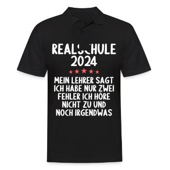 Secondary School Young Girls Secondary School 2024 - Men's Polo Shirt - black - Front - Kai (181cm)