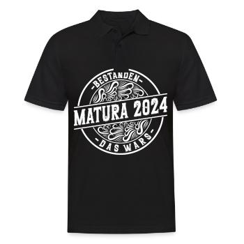 Matura Young Girls Women and Men Matura 2024 - Men's Polo Shirt - black - Front - Kai (181cm)