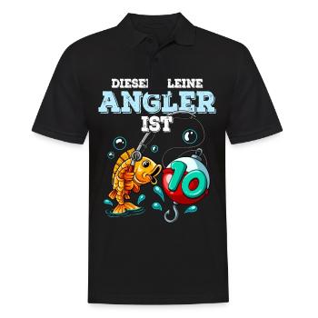 10e anniversaire pêche à la ligne - Polo Homme - noir - Devant - Kai (181cm)