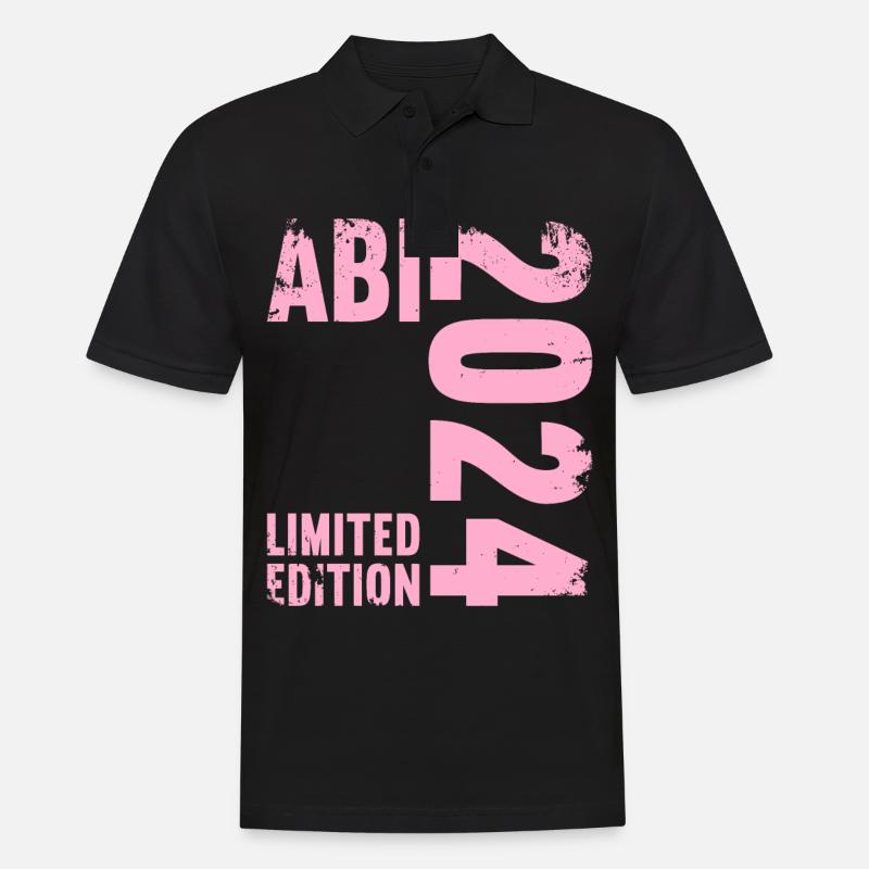 Abitur Junge Mädchen Abi Abitur 2024 - Männer Poloshirt - Schwarz