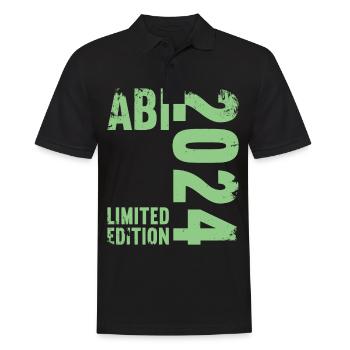 Abitur Junge Mädchen Abi Abitur 2024 - Männer Poloshirt - Schwarz - Vorne - Kai (181cm)