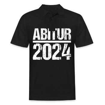 Abitur Jeunes Filles Abi Abitur 2024 - Polo Homme - noir - Devant - Kai (181cm)