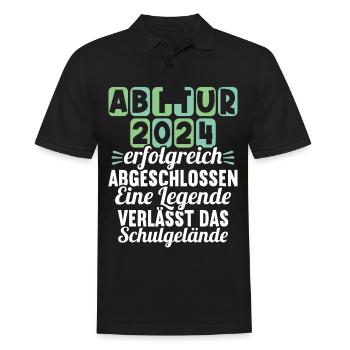 Abitur Jeunes Filles Abi Abitur 2024 - Polo Homme - noir - Devant - Kai (181cm)
