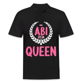 Abitur Young Girls Abi Abitur 2024 - Men's Polo Shirt - black - Front - Kai (181cm)