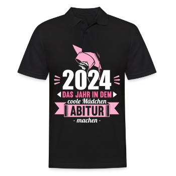 Abitur Jeunes Filles Abi Abitur 2024 - Polo Homme - noir - Devant - Kai (181cm)