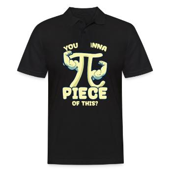 Pi Day You Wanna Pi Piece Of This - Men's Polo Shirt - black - Front - Kai (181cm)