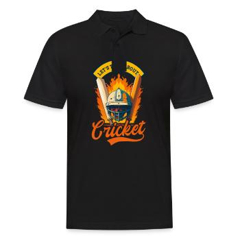 Cricket Player Talk About Cricket - Men's Polo Shirt - black - Front - Kai (181cm)