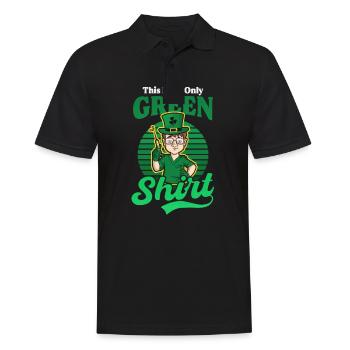 Infirmière de la Saint-Patrick ma seule tenue verte - Polo Homme - noir - Devant - Kai (181cm)