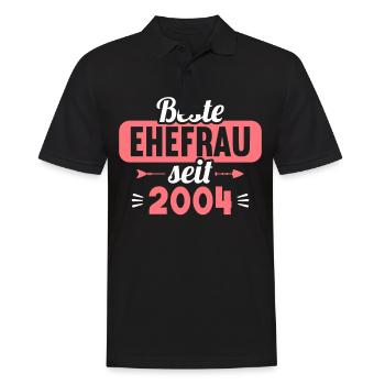 Best wife since 2004 20th wedding anniversary - Men's Polo Shirt - black - Front - Kai (181cm)