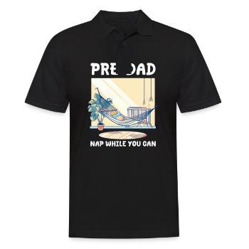 Future Dad Pre-Dad Nap While You Can - Men's Polo Shirt - black - Front - Kai (181cm)