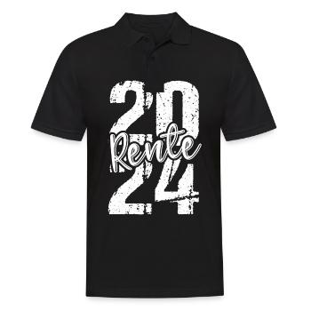 Retirement Pension Pensioner Pensioner Pension 2024 - Men's Polo Shirt - black - Front - Kai (181cm)