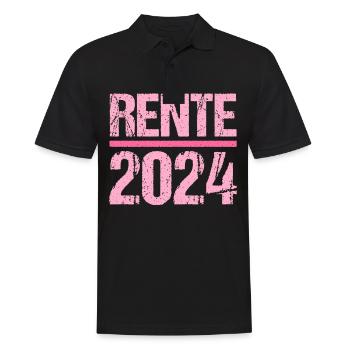 Retirement Pension Pensioner Pensioner Pension 2024 - Men's Polo Shirt - black - Front - Kai (181cm)