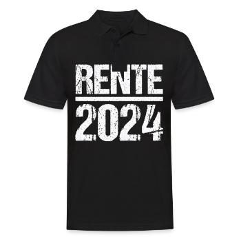 Retirement Pension Pensioner Pensioner Pension 2024 - Men's Polo Shirt - black - Front - Kai (181cm)