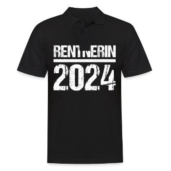 Retirement Pension Pensioner Pensioner Pension 2024 - Men's Polo Shirt - black - Front - Kai (181cm)
