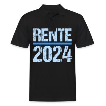 Retirement Pension Pensioner Pensioner Pension 2024 - Men's Polo Shirt - black - Front - Kai (181cm)