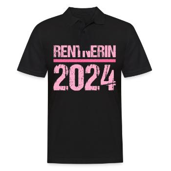 Retirement Pension Pensioner Pensioner Pension 2024 - Men's Polo Shirt - black - Front - Kai (181cm)