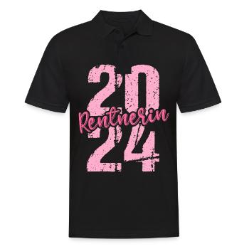 Retirement Pension Pensioner Pensioner Pension 2024 - Men's Polo Shirt - black - Front - Kai (181cm)