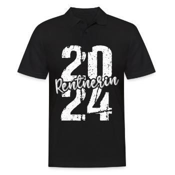 Retirement Pension Pensioner Pensioner Pension 2024 - Men's Polo Shirt - black - Front - Kai (181cm)