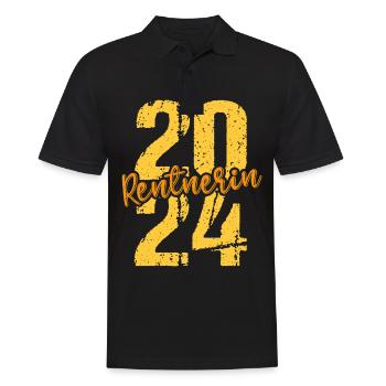 Retirement Pension Pensioner Pensioner Pension 2024 - Men's Polo Shirt - black - Front - Kai (181cm)