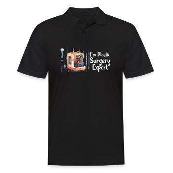 Impression 3D Je suis expert en chirurgie plastique - Polo Homme - noir - Devant - Kai (181cm)