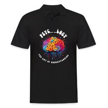 Psychologist Art Of Understanding - Men's Polo Shirt - black - Front - Kai (181cm)