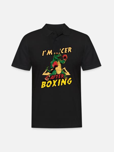 Boxing Nicer After Boxing - Men's Polo Shirt - black