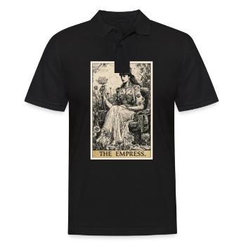 Carte de Tarot L’Impératrice Le Souverain - Polo Homme - noir - Devant - Kai (181cm)