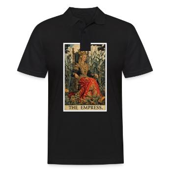 Carte de Tarot L’Impératrice Le Souverain - Polo Homme - noir - Devant - Kai (181cm)