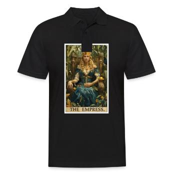 Carte de Tarot L’Impératrice Le Souverain - Polo Homme - noir - Devant - Kai (181cm)