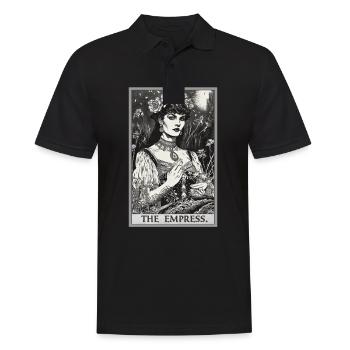 Carte de Tarot L’Impératrice Le Souverain - Polo Homme - noir - Devant - Kai (181cm)