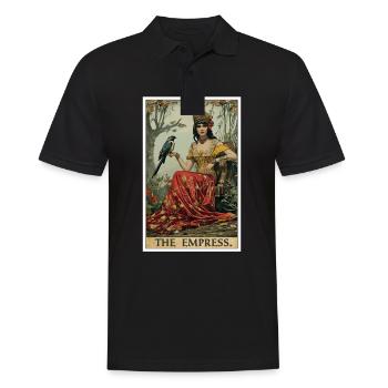 Carte de Tarot L’Impératrice Le Souverain - Polo Homme - noir - Devant - Kai (181cm)