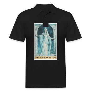 Carte de Tarot La Grande Prêtresse La Grande Prêtresse - Polo Homme - noir - Devant - Kai (181cm)