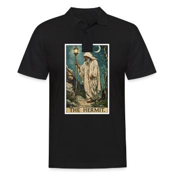 Carte de Tarot Carte de Tarot L’Ermite L’Ermite - Polo Homme - noir - Devant - Kai (181cm)