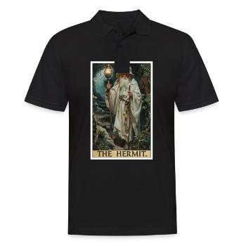 Carte de Tarot Carte de Tarot L’Ermite L’Ermite - Polo Homme - noir - Devant - Kai (181cm)