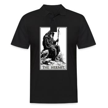 Carte de Tarot Carte de Tarot L’Ermite L’Ermite - Polo Homme - noir - Devant - Kai (181cm)