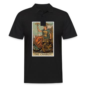 Tarot Cards Tarot Card The Chariot The Wagon - Men's Polo Shirt - black - Front - Kai (181cm)