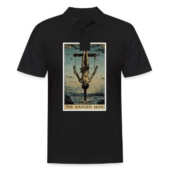 Cartes de tarot Carte de tarot Le Pendu - Polo Homme - noir - Devant - Kai (181cm)