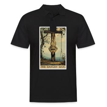 Cartes de tarot Carte de tarot Le Pendu - Polo Homme - noir - Devant - Kai (181cm)