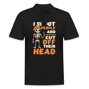 Photography Shoot People Cut Off Heads - Men's Polo Shirt - black - Front - Kai (181cm)