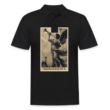 Tarotkarten Tarotkarte Judgement Gericht - Männer Poloshirt - Schwarz - Vorne - Kai (181cm)