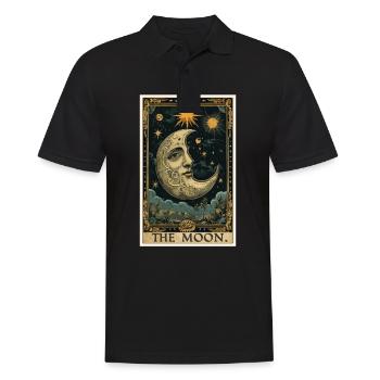 Cartes de tarot Carte de tarot La Lune La Lune - Polo Homme - noir - Devant - Kai (181cm)