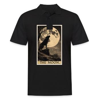 Cartes de tarot Carte de tarot La Lune La Lune - Polo Homme - noir - Devant - Kai (181cm)