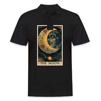 Cartes de tarot Carte de tarot La Lune La Lune - Polo Homme - noir - Devant - Kai (181cm)