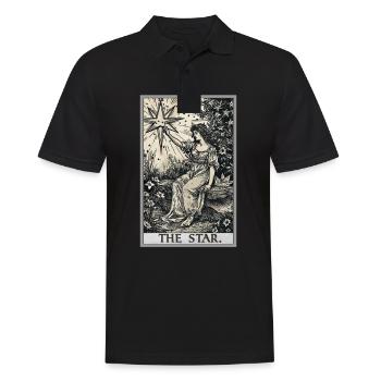 Tarot Cards Tarot Card The Star The Star - Men's Polo Shirt - black - Front - Kai (181cm)