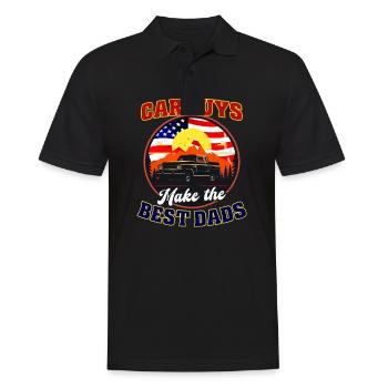Car Enthusiast Car Guys Make Best Dads - Men's Polo Shirt - black - Front - Kai (181cm)