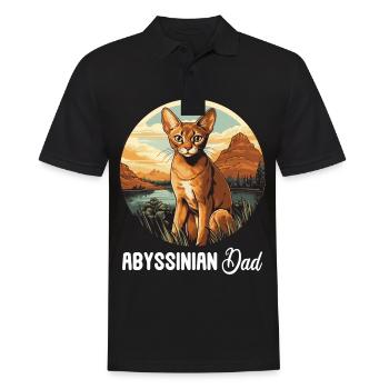 Chat d’Abyssinie Abessinierkatze - Polo Homme - noir - Devant - Kai (181cm)
