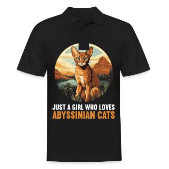 Chat d’Abyssinie Abessinierkatze - Polo Homme - noir - Devant - Kai (181cm)