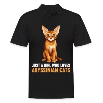 Chat d’Abyssinie Abessinierkatze - Polo Homme - noir - Devant - Kai (181cm)