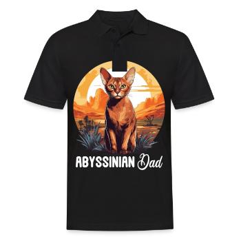 Chat d’Abyssinie Abessinierkatze - Polo Homme - noir - Devant - Kai (181cm)